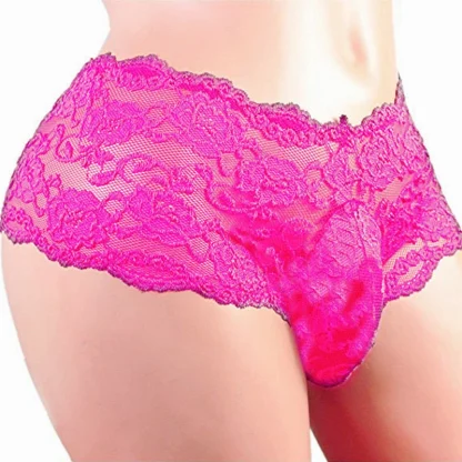 Sexy Men's Floral Lace Panties