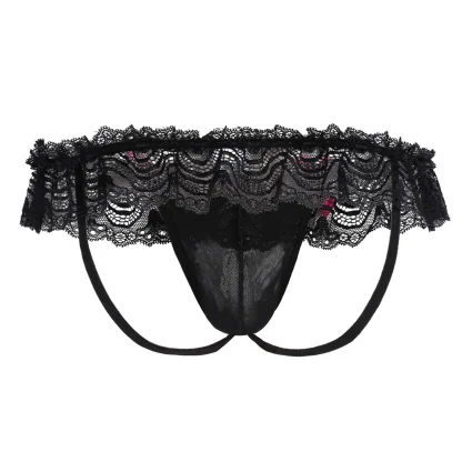 Playful Skirted Lace Jockstrap - Image 6