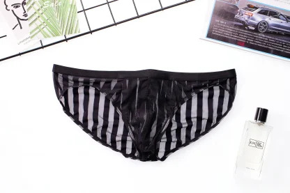 Transparent Sexy Striped Brief - Image 11