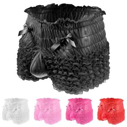 Cute Ruffle Ruched Boxer Brief - Image 14