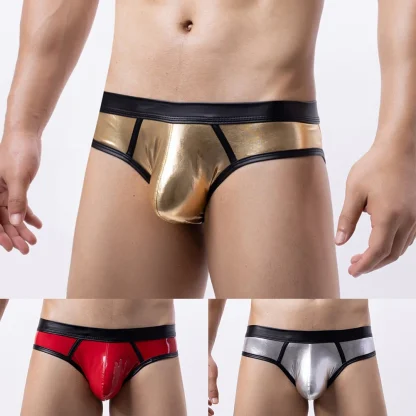 Shiny Metallic Men's Sexy Briefs - Image 15
