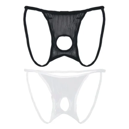 Crotchless Ultra-thin Sheer Jockstrap - Image 7