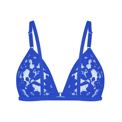 See-through Lace Triangle Bra - Image 14