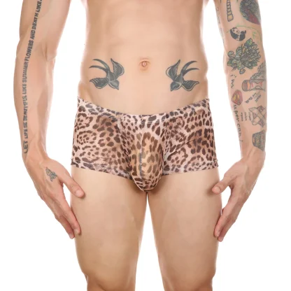 See-through Leopard Print Boxer Brief - Image 2