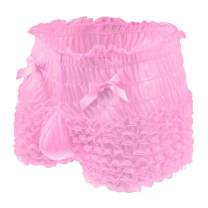 Cute Ruffle Ruched Boxer Brief