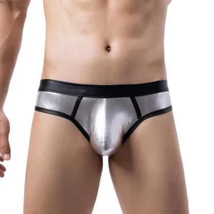 Shiny Metallic Men's Sexy Briefs - Image 2