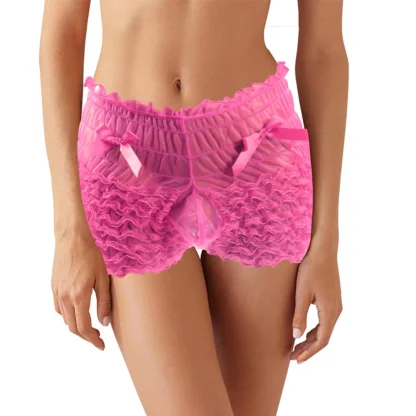 Cute Ruffle Ruched Boxer Brief - Image 4