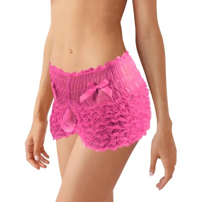 Cute Ruffle Ruched Boxer Brief - Image 5