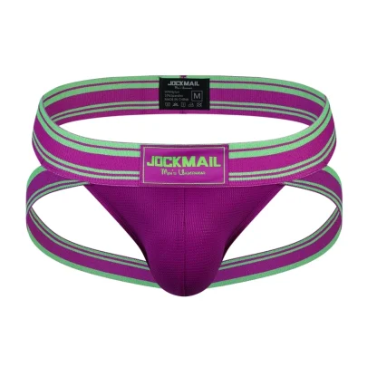 Striped Strap Comfotable Jockstrap - Image 9