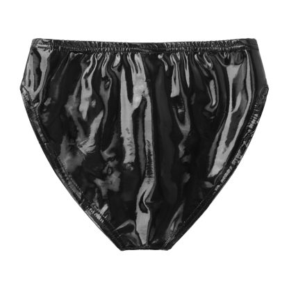 Faux Leather Glossy Brief - Image 8