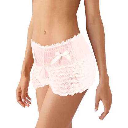 Cute Ruffle Ruched Boxer Brief - Image 7