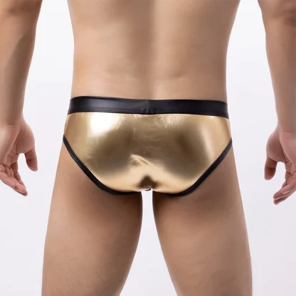 Shiny Metallic Men's Sexy Briefs - Image 11
