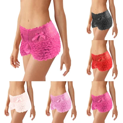 Cute Ruffle Ruched Boxer Brief - Image 15