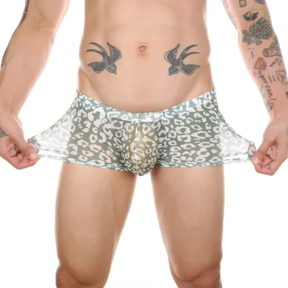 See-through Leopard Print Boxer Brief - Image 11
