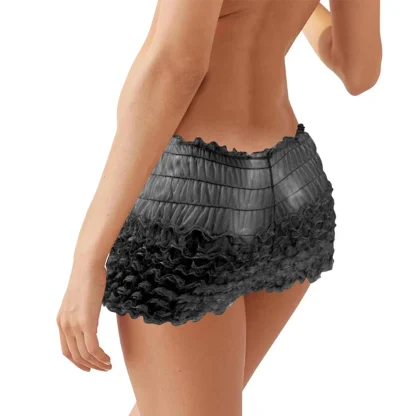Cute Ruffle Ruched Boxer Brief - Image 3