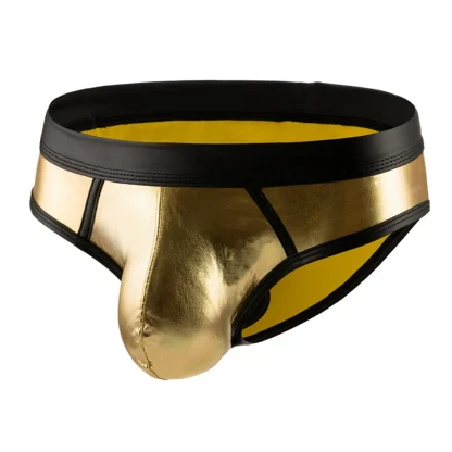 Shiny Metallic Men's Sexy Briefs - Image 12