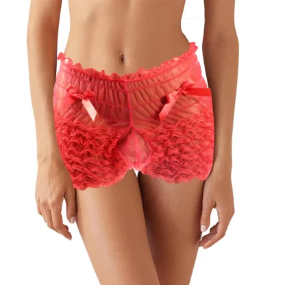 Cute Ruffle Ruched Boxer Brief - Image 8