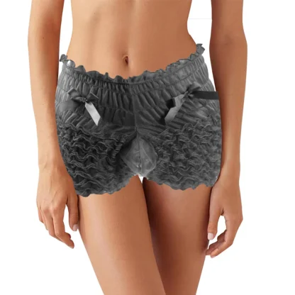 Cute Ruffle Ruched Boxer Brief - Image 2