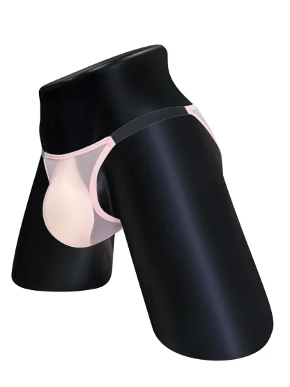 Transparent Strap Mesh Brief - Image 6