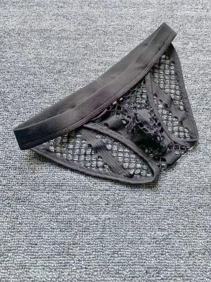 Large Hole Fishnet Brief - Image 12