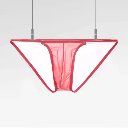 Transparent Strap Mesh Brief - Image 11