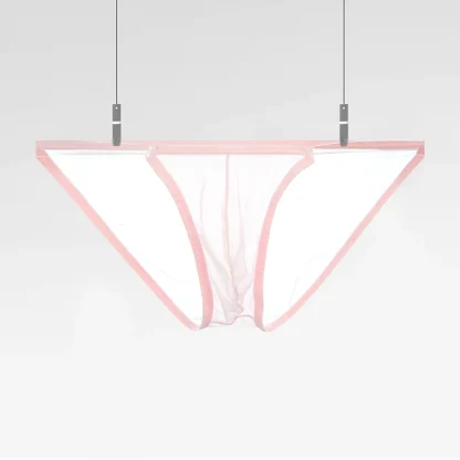 Transparent Strap Mesh Brief - Image 8